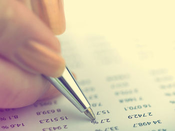 Woman hand with umbrella