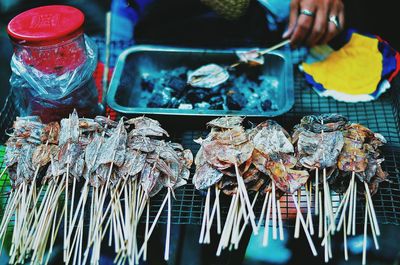 Close-up of food for sale at market