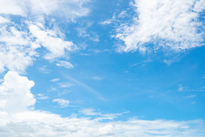 Low angle view of clouds in sky