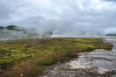 Scenic view of landscape against sky