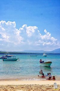 Scenic view of sea against sky