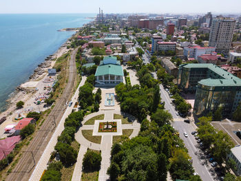 Makhachkala, view of the suleyman stalsky square and the avar theater