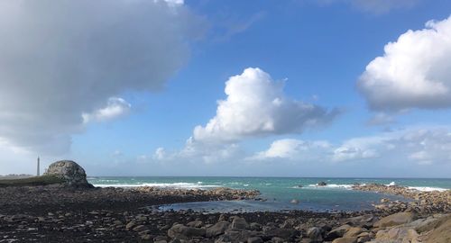 Scenic view of sea against sky