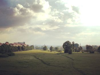 Scenic view of landscape against sky