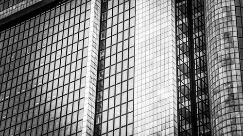 Low angle view of glass building