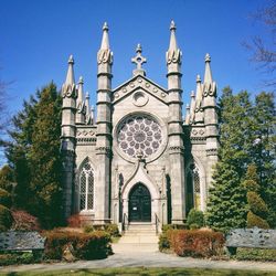 Low angle view of church