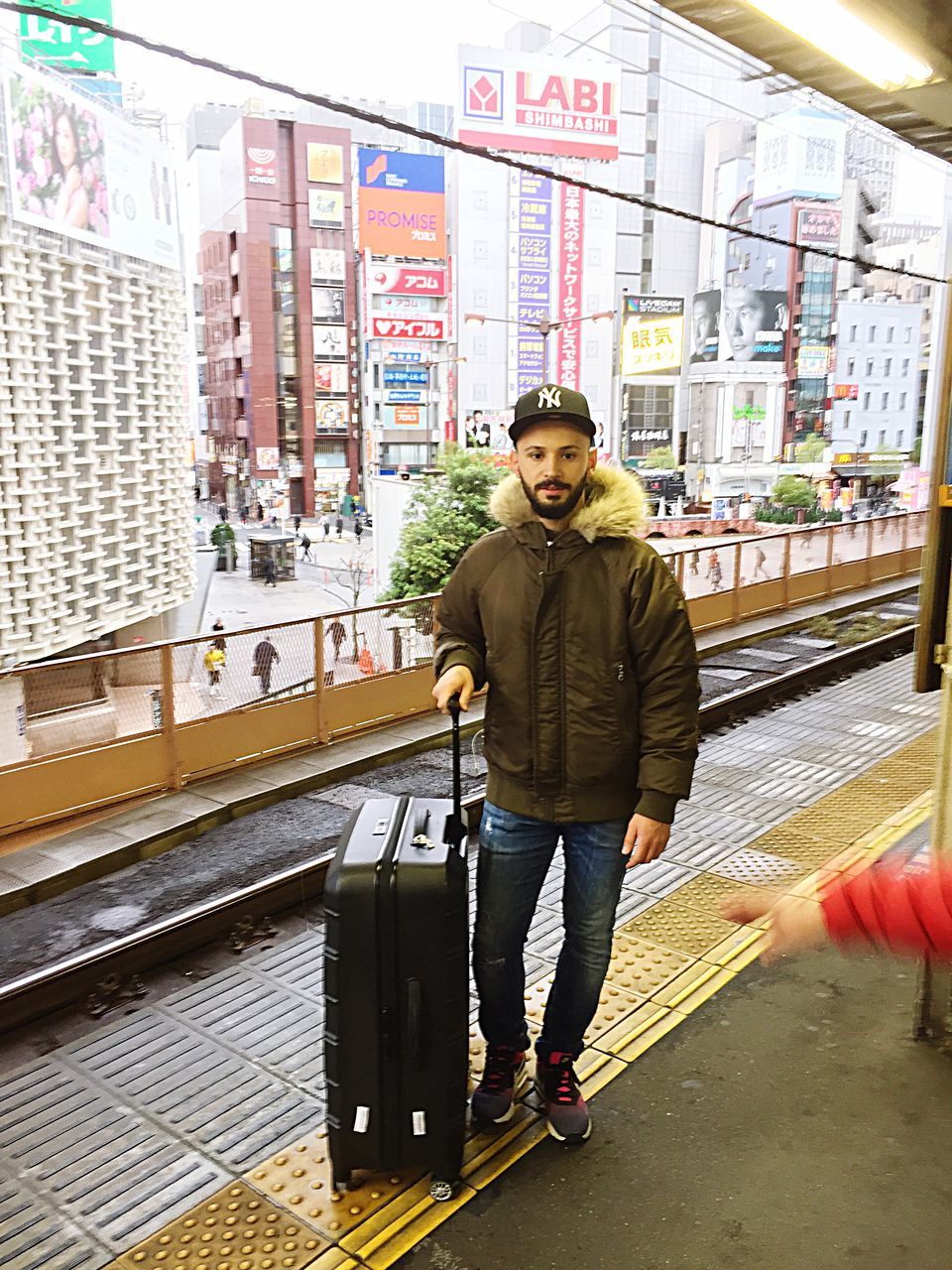 journey, front view, adults only, portrait, full length, adult, young adult, only men, people, city, men, indoors, one person, public transportation, one man only, day