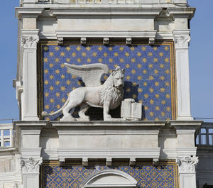 Low angle view of statue