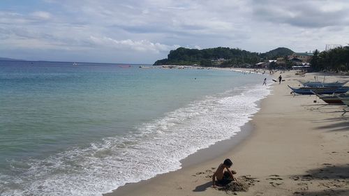 Scenic view of sea against sky