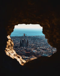 Aerial view of buildings in city