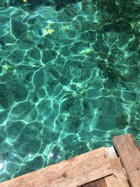 High angle view of swimming pool
