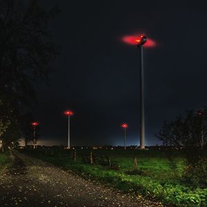 Road at night