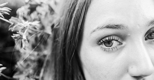 Close-up portrait of woman