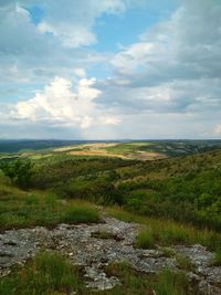 Scenic view of landscape against sky