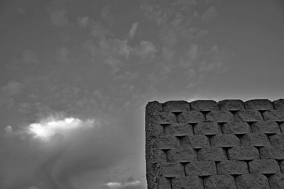 Low angle view of building against sky