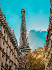 Low angle view of buildings against sky