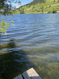 Scenic view of lake