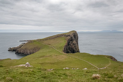 View of the neist point peninsula, isle of skye, scotland