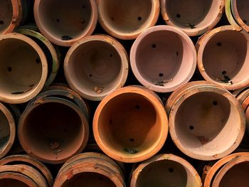 Full frame shot of pipes