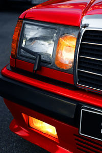 Close-up of vintage car