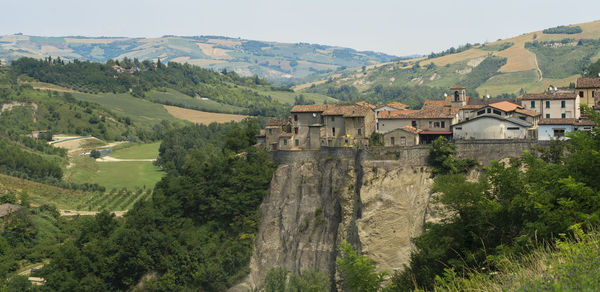 Scenic view of landscape and mountains