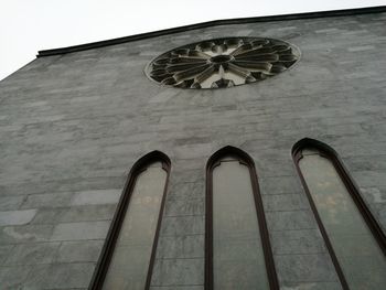 Low angle view of clock tower