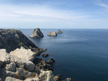 Scenic view of sea against sky