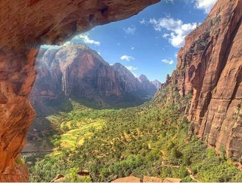 Scenic view of mountains
