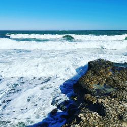 Scenic view of sea against sky