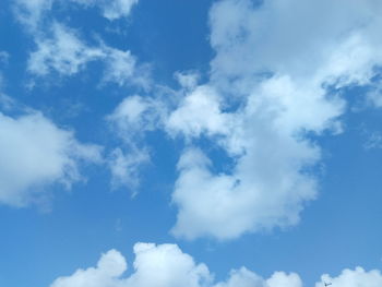 Low angle view of clouds in sky