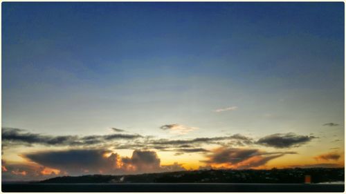 Scenic view of sky at sunset