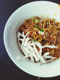 Close-up of served food