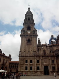 Low angle view of historic building against sky