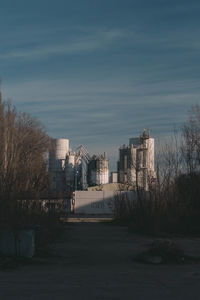 Buildings in city against sky