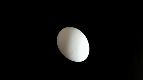 Close-up of moon against black background