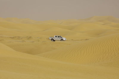 Scenic view of desert against sky