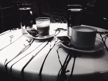 Close-up of food on table