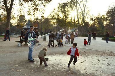 People in park