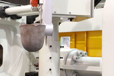 Close-up of machine part