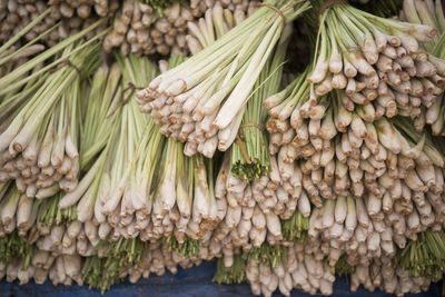 Full frame shot of lemon grass at market