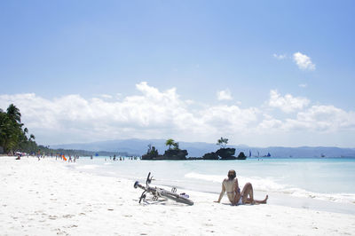 Scenic view of sea against sky