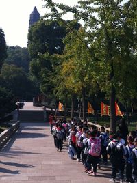 View of people in park