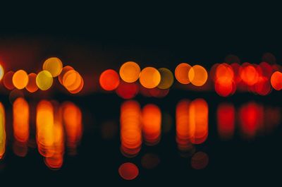 Defocused lights at night
