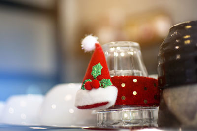 Close-up of cake on table