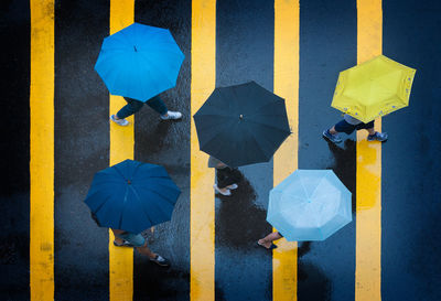 Close-up of yellow umbrella