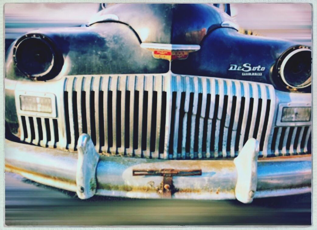 mode of transportation, transportation, car, motor vehicle, land vehicle, retro styled, headlight, metal, no people, close-up, rusty, day, old, vintage car, abandoned, outdoors, damaged, run-down, number, antique