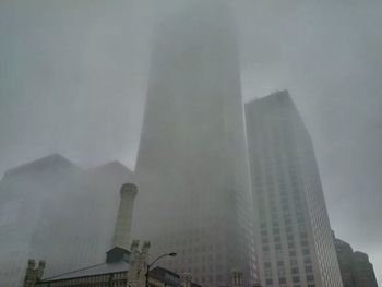 Low angle view of skyscrapers