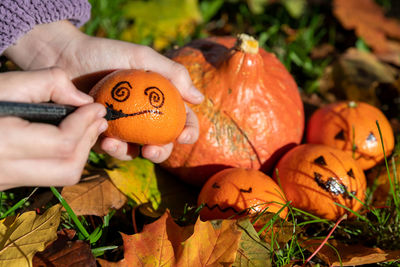 Close-up of pumpkin