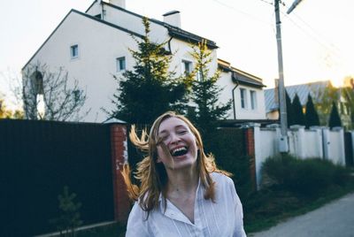 Portrait of young woman