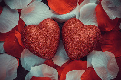Full frame shot of red roses